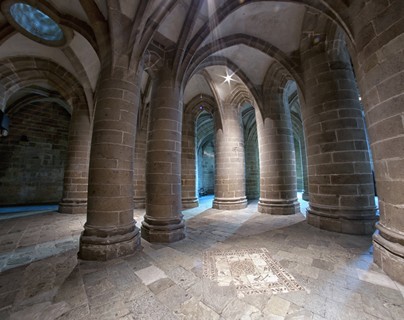 Abbaye - La Crypte aux gros piliers