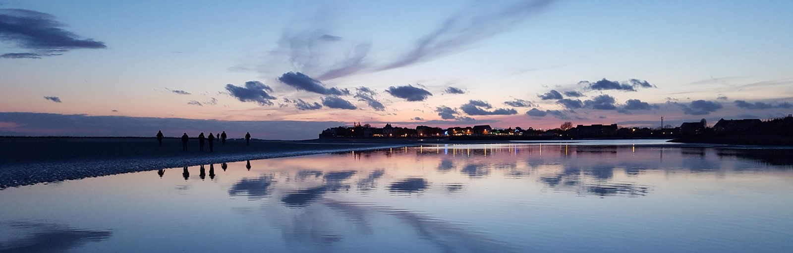 Baie de Somme - coucher de soleil